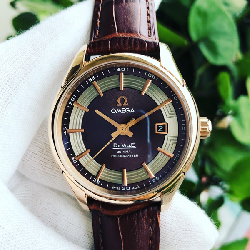Đồng Hồ Nam Omega OM431.63.41.21.13.001 Dây Nâu